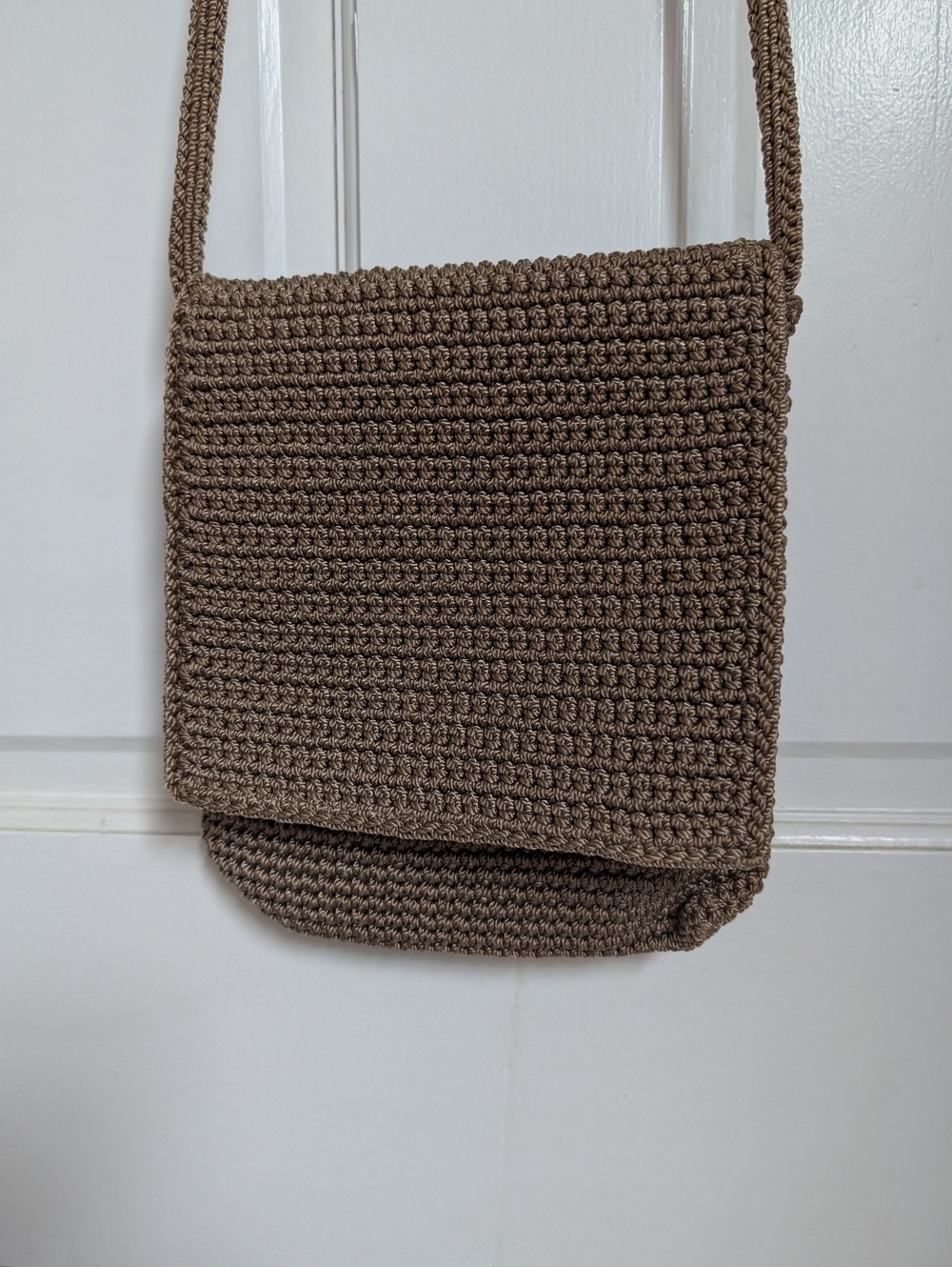 The Sak Brown Crochet Crossbody Bag